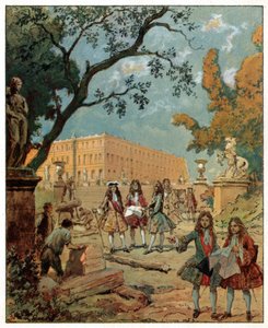 Building of the chateau de Versailles by Unknown